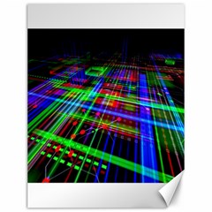 Electronics Board Computer Trace Canvas 12  X 16   by Sapixe