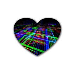 Electronics Board Computer Trace Heart Coaster (4 Pack)  by Sapixe