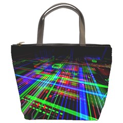 Electronics Board Computer Trace Bucket Bags by Sapixe