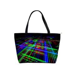 Electronics Board Computer Trace Shoulder Handbags by Sapixe