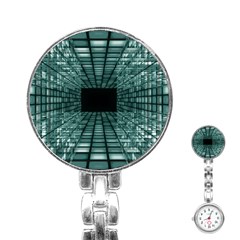 Abstract Perspective Background Stainless Steel Nurses Watch by Sapixe