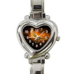 Art Creative Graphic Arts Owl Heart Italian Charm Watch by Sapixe