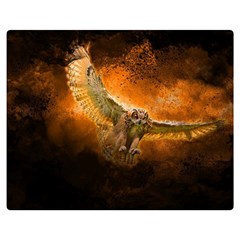 Art Creative Graphic Arts Owl Double Sided Flano Blanket (medium)  by Sapixe