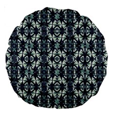 Intersecting Geometric Design Large 18  Premium Round Cushions by dflcprints