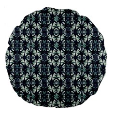 Intersecting Geometric Design Large 18  Premium Flano Round Cushions by dflcprints