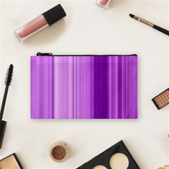 Background Texture Pattern Purple Cosmetic Bag (small)  by Sapixe