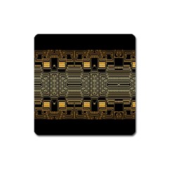 Board Digitization Circuits Square Magnet by Sapixe