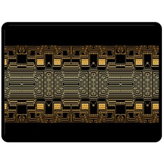 Board Digitization Circuits Fleece Blanket (large)  by Sapixe