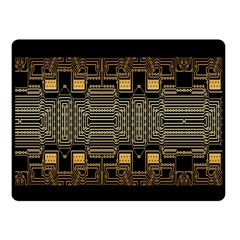 Board Digitization Circuits Fleece Blanket (small) by Sapixe