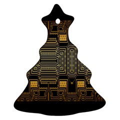 Board Digitization Circuits Christmas Tree Ornament (two Sides)