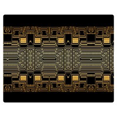 Board Digitization Circuits Double Sided Flano Blanket (medium)  by Sapixe