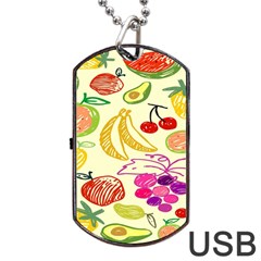 Seamless Pattern Desktop Decoration Dog Tag Usb Flash (one Side) by Sapixe