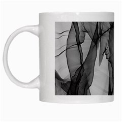 Abstract Black And White Background White Mugs by Sapixe