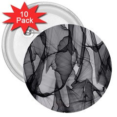 Abstract Black And White Background 3  Buttons (10 Pack)  by Sapixe