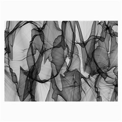 Abstract Black And White Background Large Glasses Cloth (2-side)