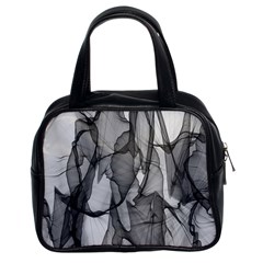 Abstract Black And White Background Classic Handbags (2 Sides) by Sapixe