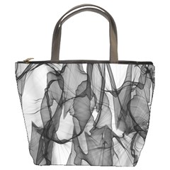 Abstract Black And White Background Bucket Bags by Sapixe