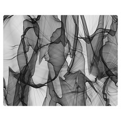 Abstract Black And White Background Double Sided Flano Blanket (medium)  by Sapixe