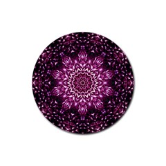 Background Abstract Texture Pattern Rubber Round Coaster (4 Pack)  by Sapixe