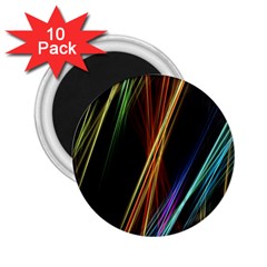 Lines Rays Background Light 2.25  Magnets (10 pack) 