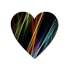 Lines Rays Background Light Heart Magnet by Sapixe