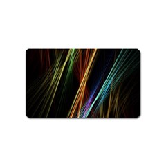 Lines Rays Background Light Magnet (Name Card)