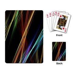 Lines Rays Background Light Playing Card