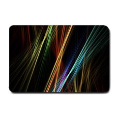 Lines Rays Background Light Small Doormat 