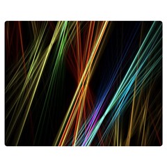 Lines Rays Background Light Double Sided Flano Blanket (Medium) 