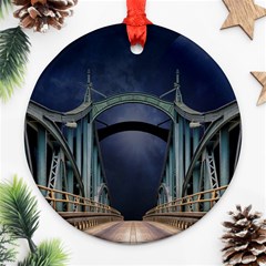 Bridge Mars Space Planet Ornament (round) by Sapixe