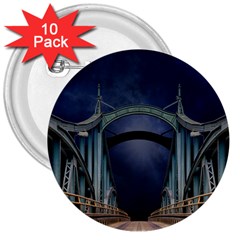 Bridge Mars Space Planet 3  Buttons (10 Pack)  by Sapixe