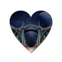 Bridge Mars Space Planet Heart Magnet by Sapixe