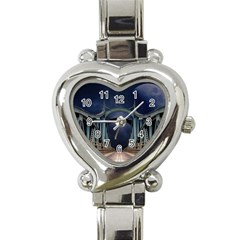 Bridge Mars Space Planet Heart Italian Charm Watch by Sapixe