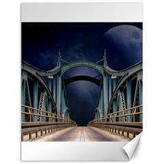 Bridge Mars Space Planet Canvas 12  X 16   by Sapixe