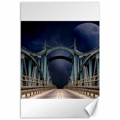 Bridge Mars Space Planet Canvas 12  X 18   by Sapixe