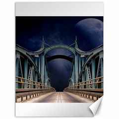 Bridge Mars Space Planet Canvas 18  X 24   by Sapixe