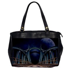 Bridge Mars Space Planet Office Handbags by Sapixe