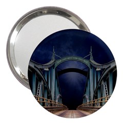 Bridge Mars Space Planet 3  Handbag Mirrors by Sapixe