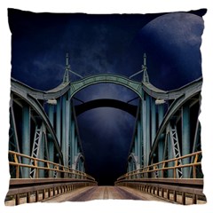 Bridge Mars Space Planet Large Flano Cushion Case (two Sides) by Sapixe