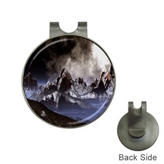 Mountains Moon Earth Space Hat Clips With Golf Markers by Sapixe