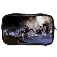 Mountains Moon Earth Space Toiletries Bags by Sapixe