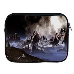 Mountains Moon Earth Space Apple Ipad 2/3/4 Zipper Cases by Sapixe