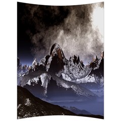 Mountains Moon Earth Space Back Support Cushion by Sapixe