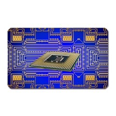 Processor Cpu Board Circuits Magnet (rectangular) by Sapixe