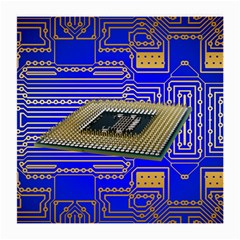 Processor Cpu Board Circuits Medium Glasses Cloth (2-side) by Sapixe