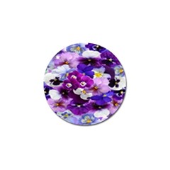 Graphic Background Pansy Easter Golf Ball Marker by Sapixe