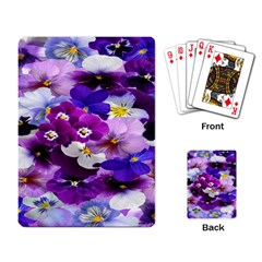 Graphic Background Pansy Easter Playing Card by Sapixe