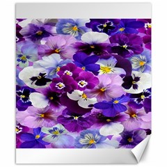 Graphic Background Pansy Easter Canvas 8  X 10 