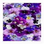 Graphic Background Pansy Easter Medium Glasses Cloth Front