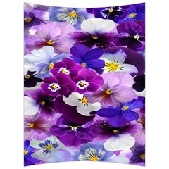 Graphic Background Pansy Easter Back Support Cushion by Sapixe